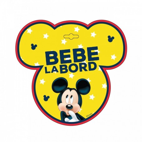 Semn auto Bebe la Bord - Mickey Mouse SEV9626
